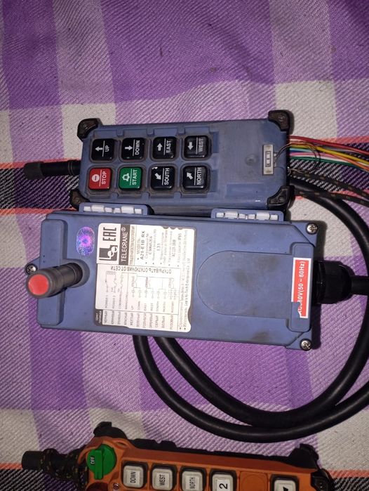 Telecrane F25-8D. Telecrane  A21-E1B RX