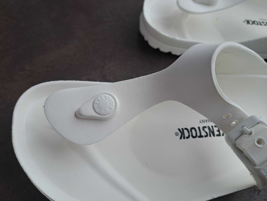 дамски чехли,Birkenstock,летни отворени обувки,бели джапанки,37