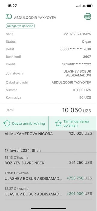 SANTEXNIKA XIZMATI va yuqoridagi xizmatlar