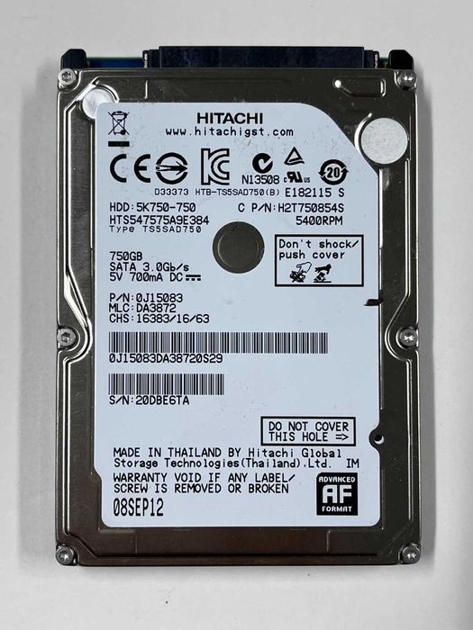 HDD Hitachi 750гб