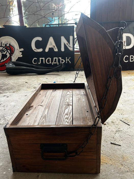 Дървени сандъци за декорация-10 бр