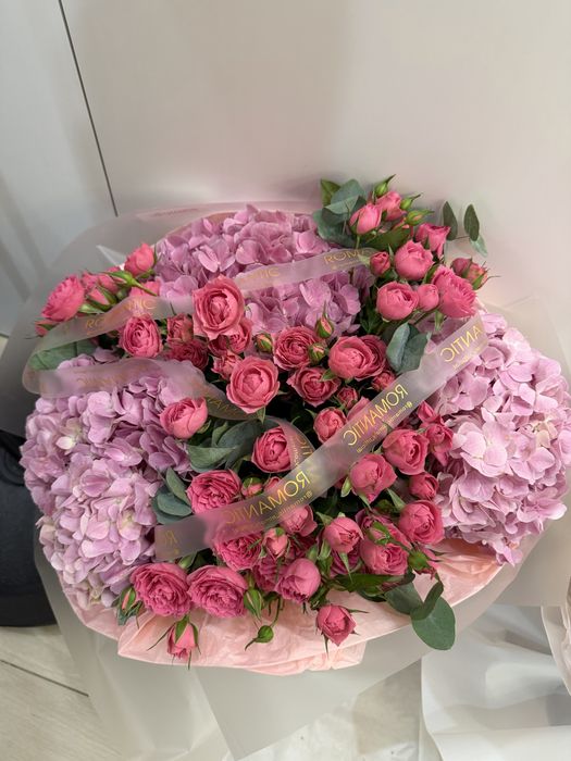 Шикарный букет цветы romantic