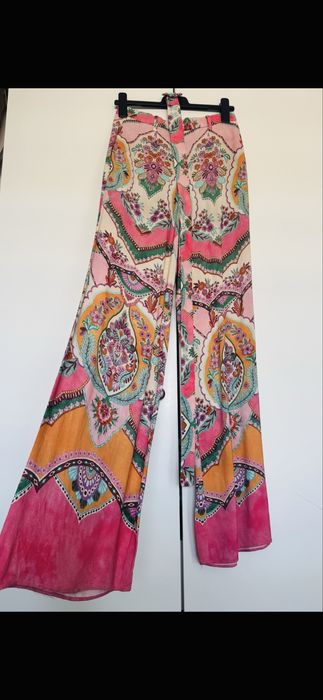 Pantaloni Zara cu cracul larg din vascoza