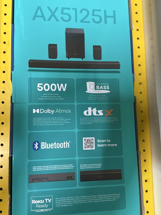 Soundbar Hisense AX5125H / 5.1.2 CH / Sigilat