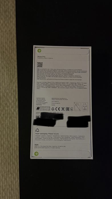 iphone 17 pro новый запечатанный