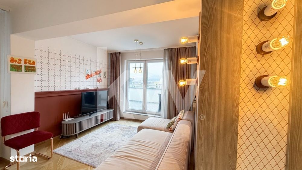 Penthouse pe doua niveluri | 119 mp utili + terasa 35 mp | Maurer Resi
