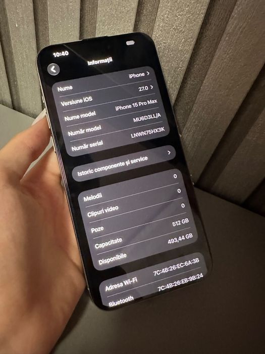 Vand iphone 15 pro max (512gb)