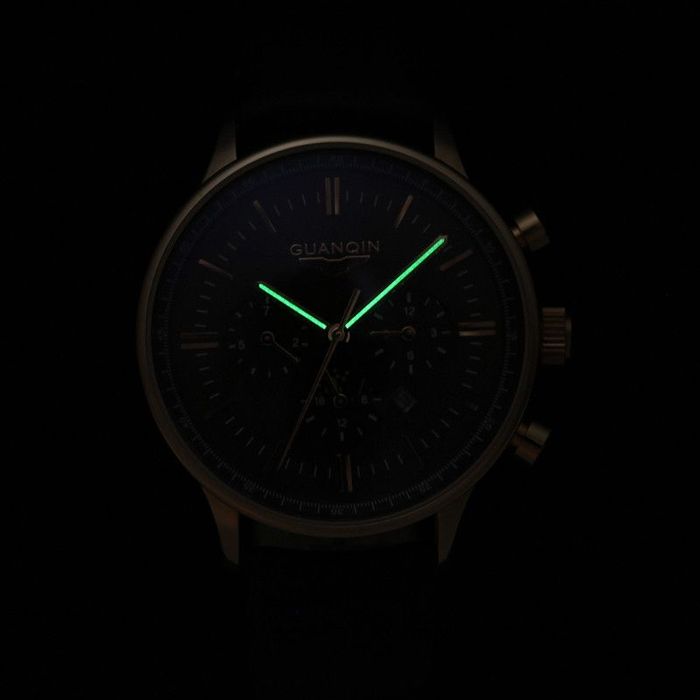 GQ12003  Кварцевый хронограф Guanqin, модель: GQ12003
