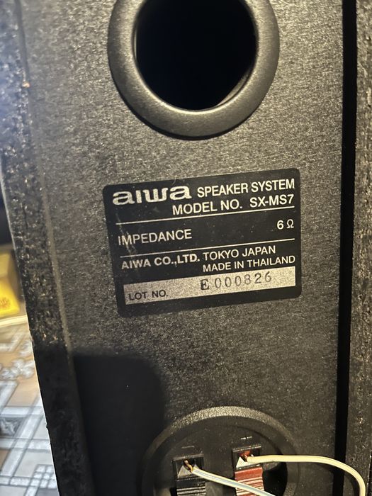 Колонки aiwa усилитель и сабвуфер panasonic
