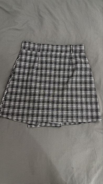 юбка в клетку короткая