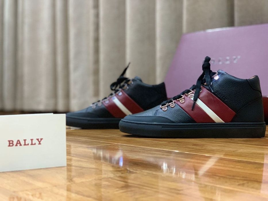 Bally  мужские кожаные high-top кеды РАЗМЕР 40
