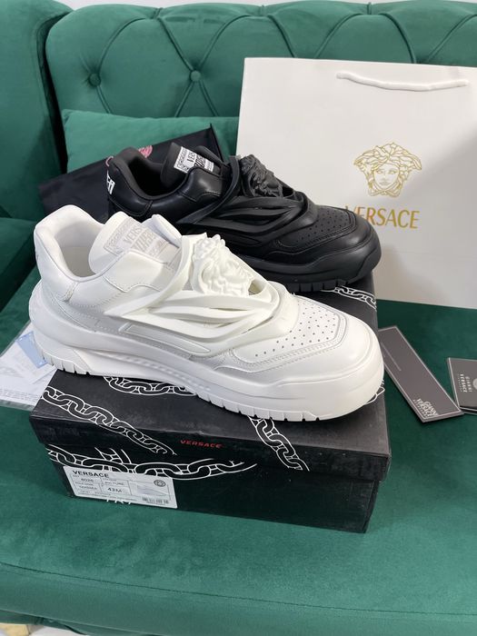 Adidasi Versace Odissea piele naturala colectie noua Full Box