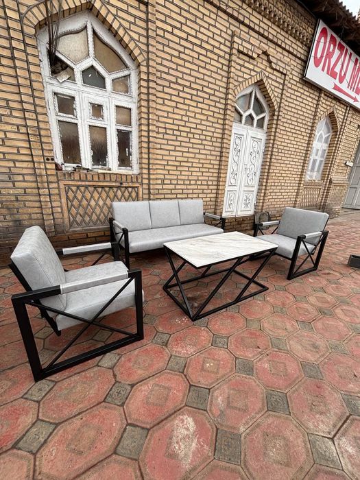 Лофт стилдаги диван ва кресла уголок(loft divan)