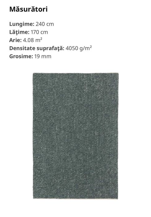 NOU! Covor IKEA țesătură lână, lucrat manual