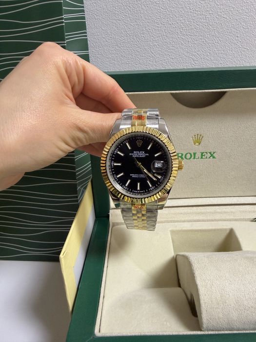 Ceas Rolex DATEJUST 40mm/Semigold/Black Dial