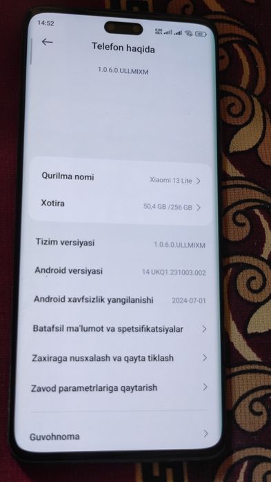 Xiaomi 13 layt srochne sotiladi 2.7 mln