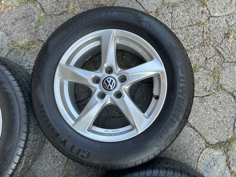Jante aliaj 5x112mm, anvelope vara 215/60 R16, VW Passat, Sharan, Tiguan, Seat Alhambra, Skoda Octavia Yeti Superb, Audi Q3