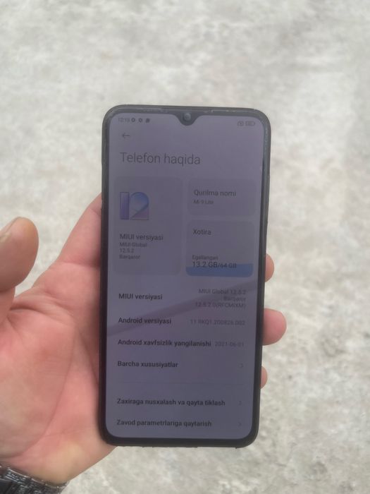 Xiaomi 9lite 600min kelishamiz
