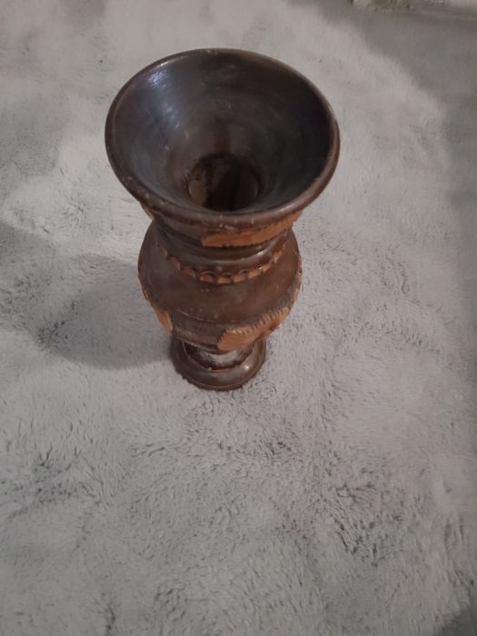 Vaza din lemn de 35 cm deschidere de 13