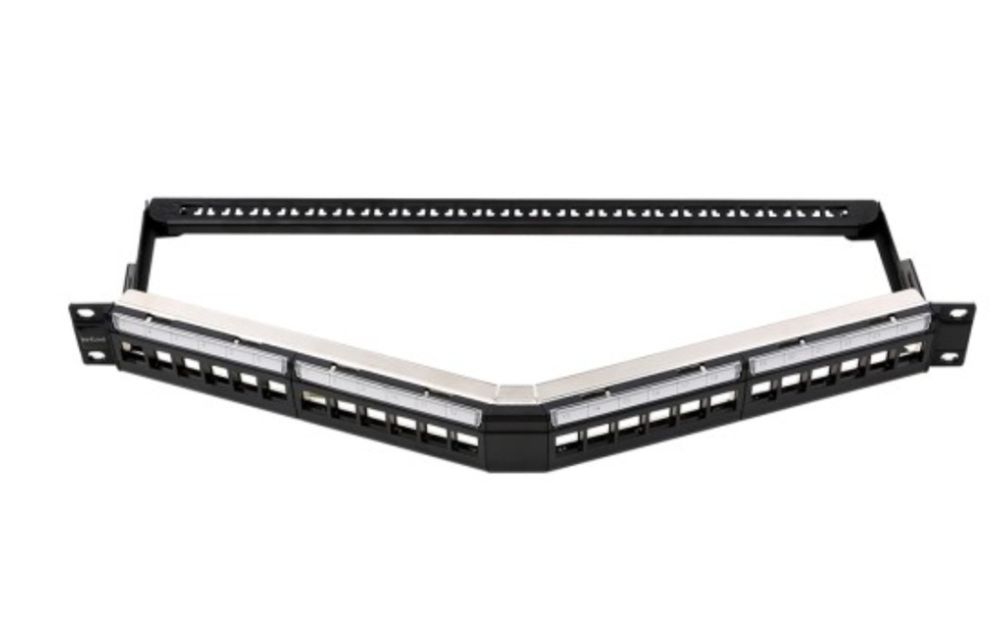Продам патч панел угловая 24 порт FTP STP Patch panel экранированная