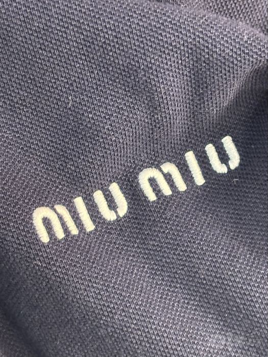 Miu Miu Navy-Blue Polo