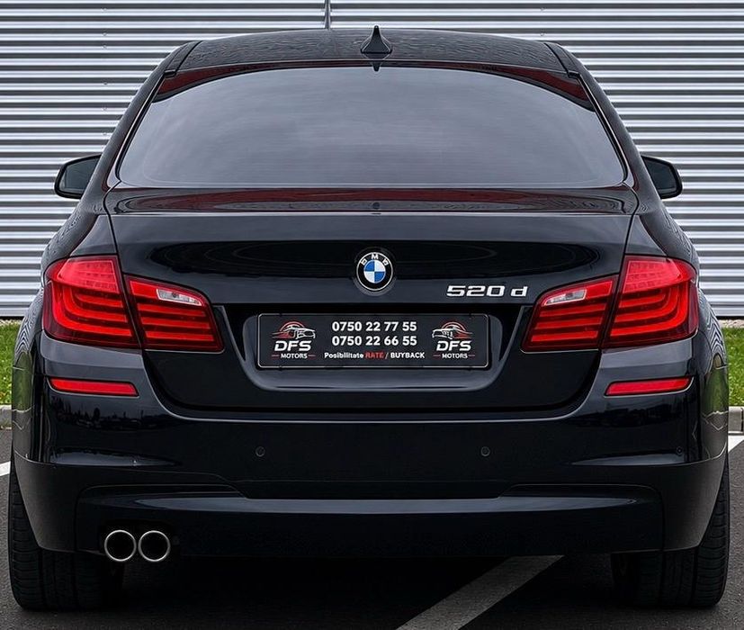 Vand BMW Seria 5 F10 2.0D inmatriculata RO automata M Pachet interior full piele negru impecabila rate leasing finantare urgent tva inclus deductibil