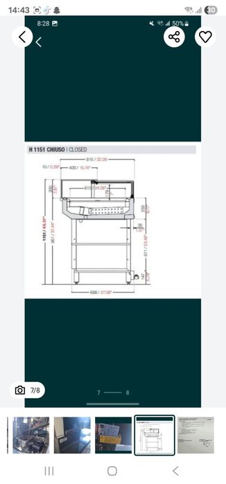 Vand Vitrina Frigorifica Patiserie