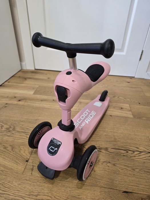 Scoot & Ride Highwaykick 2в1 Rose – тротинетка в отлично състоян