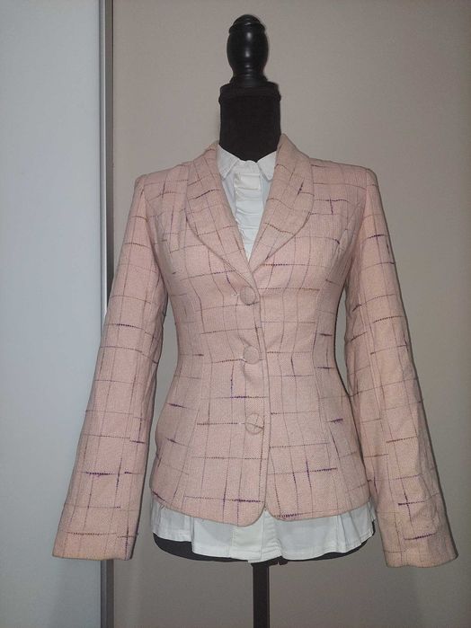 Palton/ sacou gros office roz