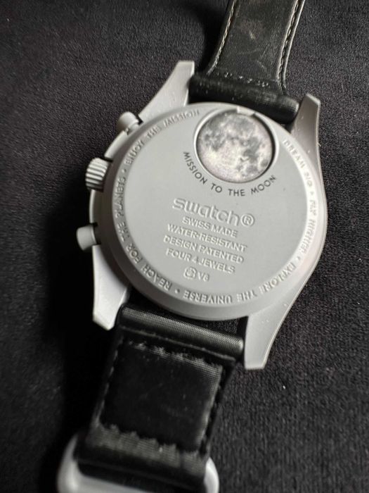 Ceas Swatch x Omega MoonSwatch - Mission to the Moon - Quartz - Negru/Gri