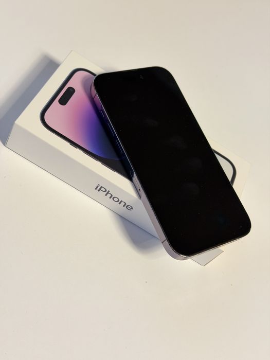 iPhone 14 pro, 256 GB, deep purple, full box.