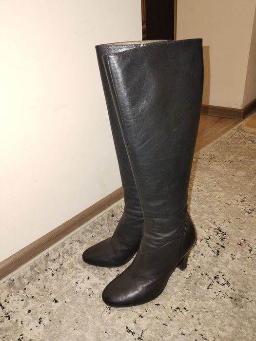 Натуральная кожа сапоги обувь