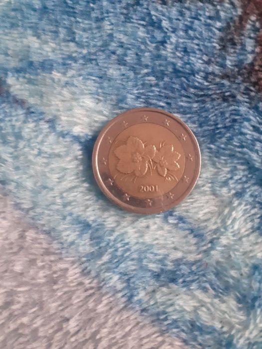 Monedă 2 Euro Anul 2001 Rară