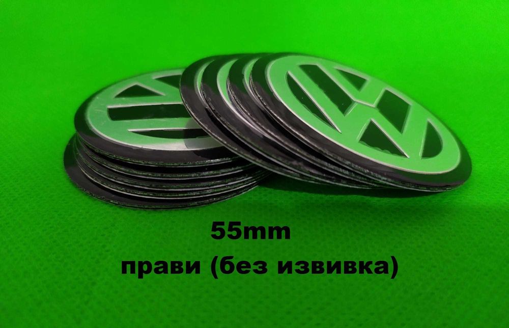 VW алуминиеви стикери капачки ембеми за джанти тасове от 50мм до 90мм