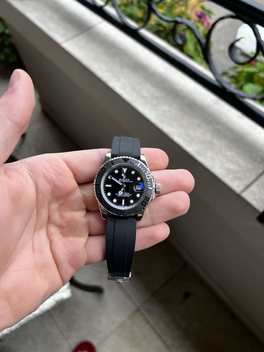 Rolex Yacht-Master White Gold 40 mm Rubber Strap