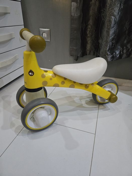 Детско балансно колело Bigjigs Diditrike, Жираф, Жълт