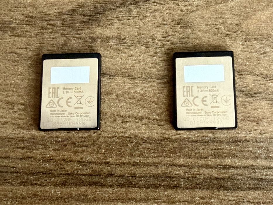 Card SONY XQD 120gb