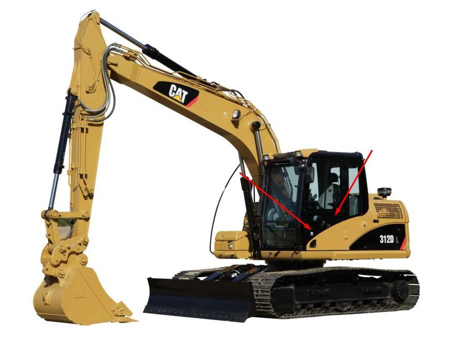 Parbriz/Geam/Luneta CATERPILLAR 312D/319D/320D/323D/329/345D/349D/313F