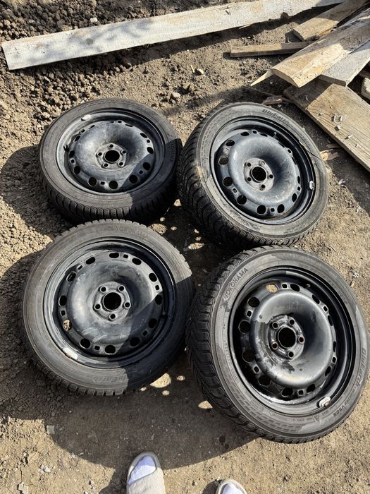 jante tabla + cauciucuri iarna 5x100 195/50/15