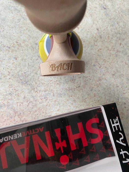 Active Kendama Steven Bach Pro model FERMION clear