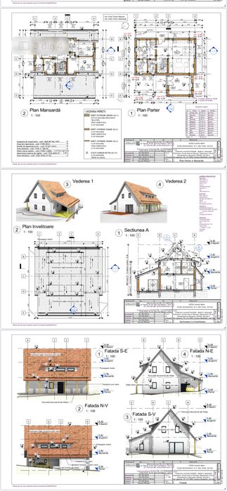 Teren de casa cu proiect si autorizatie 900 mp
