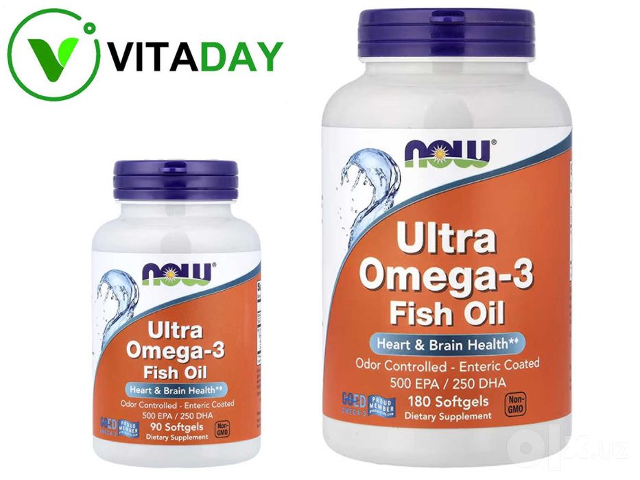 NOW Foods Ultra Omega-3 Fish Oil ультра омега-3 рыбий жир