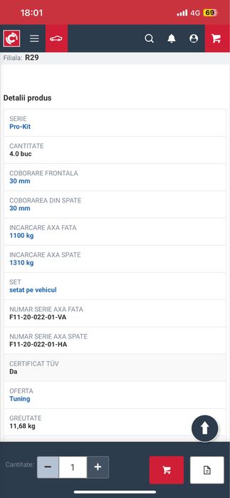 Arcuri sport Eibach Pro Kit BMW G30 F10 F90