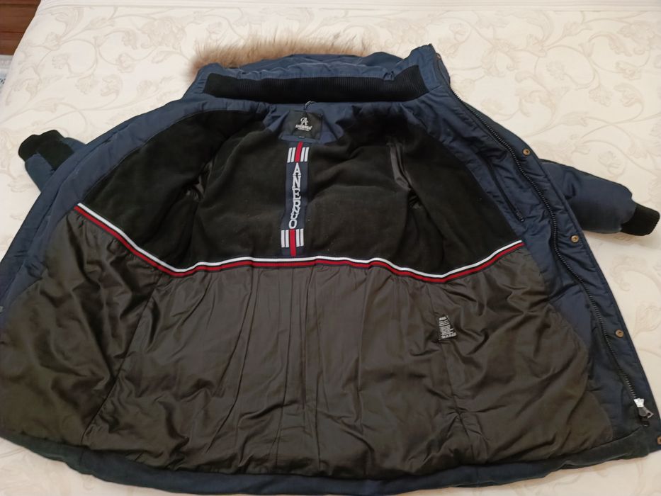 Пуховик для мальчика, ростовка 140