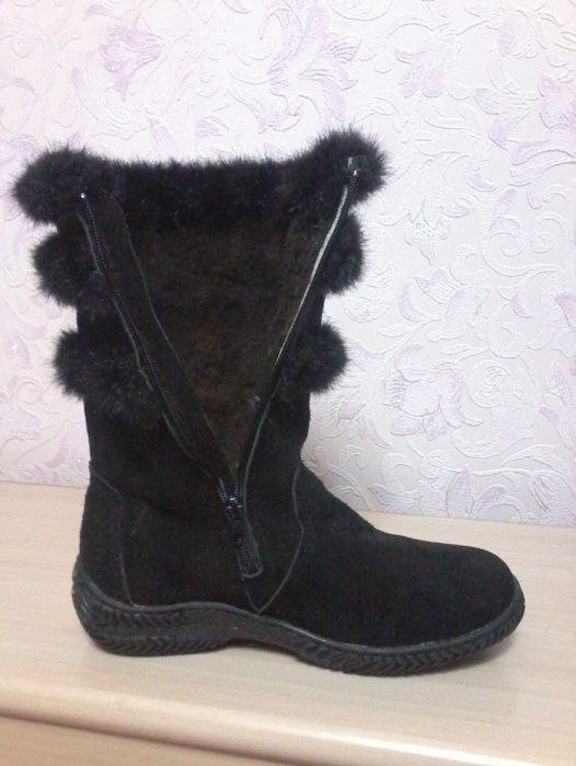 женские сапоги теплые