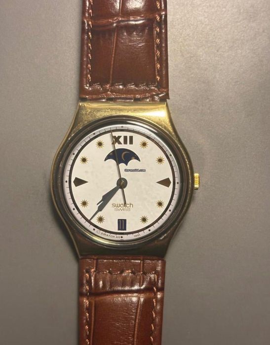 Swatch Gentleman – 1991 г. – Swiss - Лунна фаза 34мм