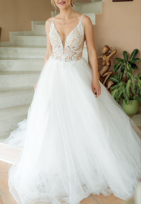 Булчинска рокля на Romantika fashion София Борисова размер С