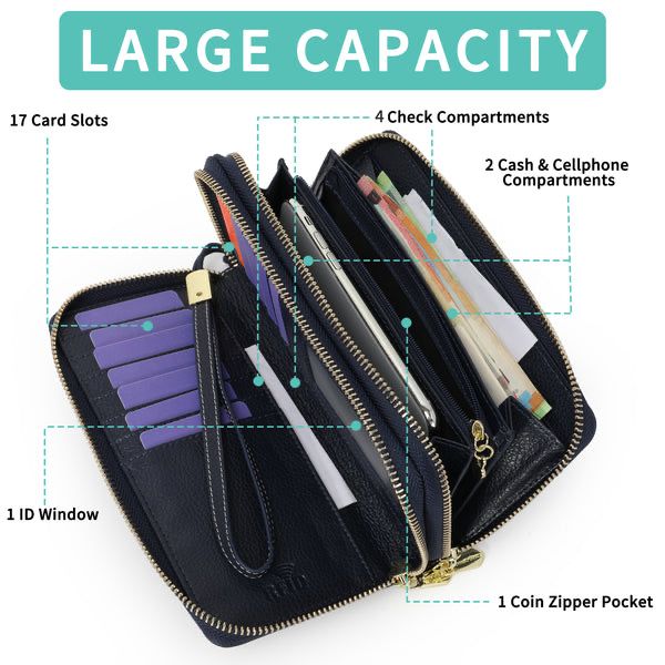 RFID Кожено Дамко Портмоне Pomelo Best