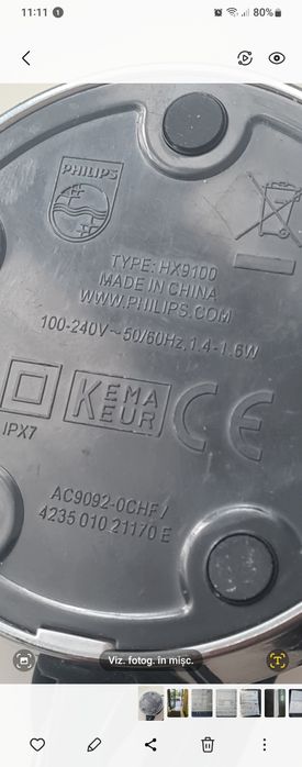 Incarcator pentru periuta electrica (HX9100)