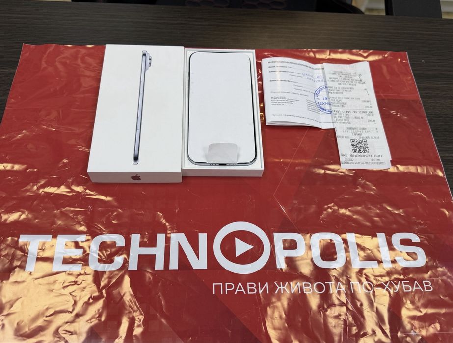 *** КАТО НОВ 256GB iPhone 17 Air 5G Гаранция Technopolis 2027г. Blue